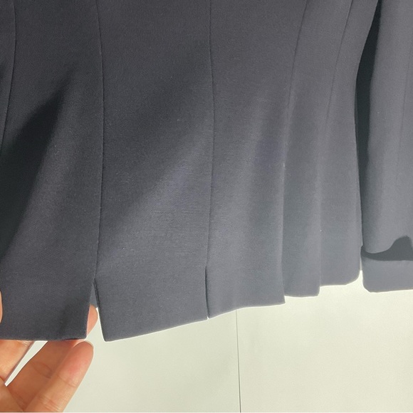 Escada Margaretha Ley 100% New Wool Dark Blue 7-Button Closure Cuffed Sleeve 36. - Picture 14 of 16